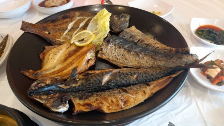  동탄맛집 꾸덕집 맥반석 생선구이로 푸짐한 점심식사