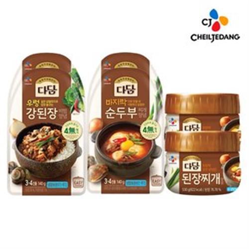 선호도 높은 CJ제일제당 다담 된장찌개전용양념 x2개 바지락순두부 쇠고기우렁강된장비빔양/가공장류 된장 좋아요 선호도 높은 CJ제일제당 다담 된장찌개전용양념 x2개 바지락순두부 쇠고기우렁강된장비빔양/가공장류 된장 좋아요