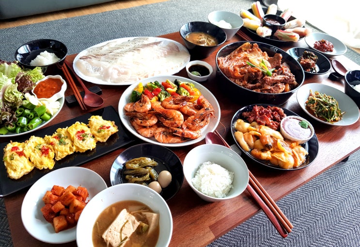  집들이 상차림, 푸짐한 한상차림 [식어도 맛있는 음식구성]