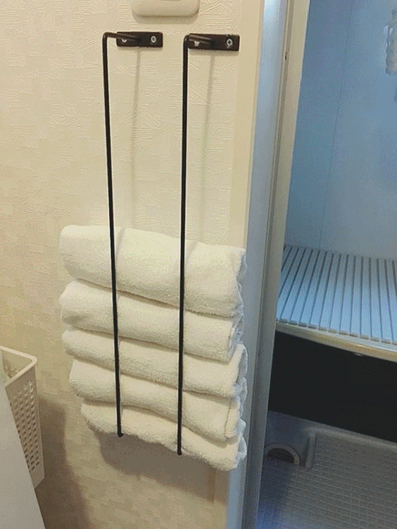 작은 욕실 & 화장실 수건 정리수납장 인테리어
