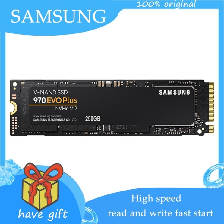 의외로 인기있는 삼성 SSD M.2 NVMe 970 EVO PLUS 1TB 250GB 500GB 솔리드 스테이트 드라이브 M2 2280 TLC PCIe Gen 3.0 x 4 NVM
