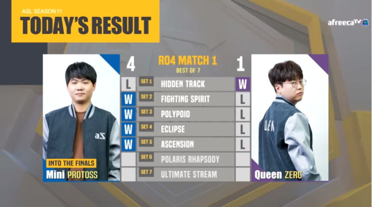 [스타1, ASL] ASL 시즌 11도 결승전과 3,4위전만 남았습니다.