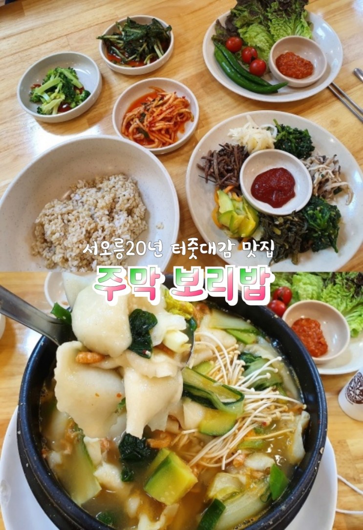 서오릉 20년 터줏대감 맛집 토종음식점 주막 보리밥