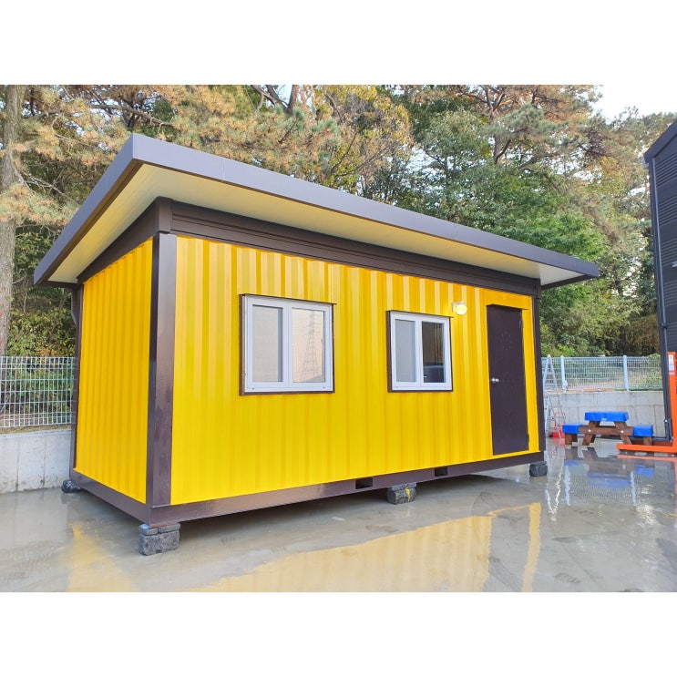 인기 많은 3x6컨테이너 하우스 이동식 농막 주택 사무실 창고 지붕 시공 (지붕만) ···