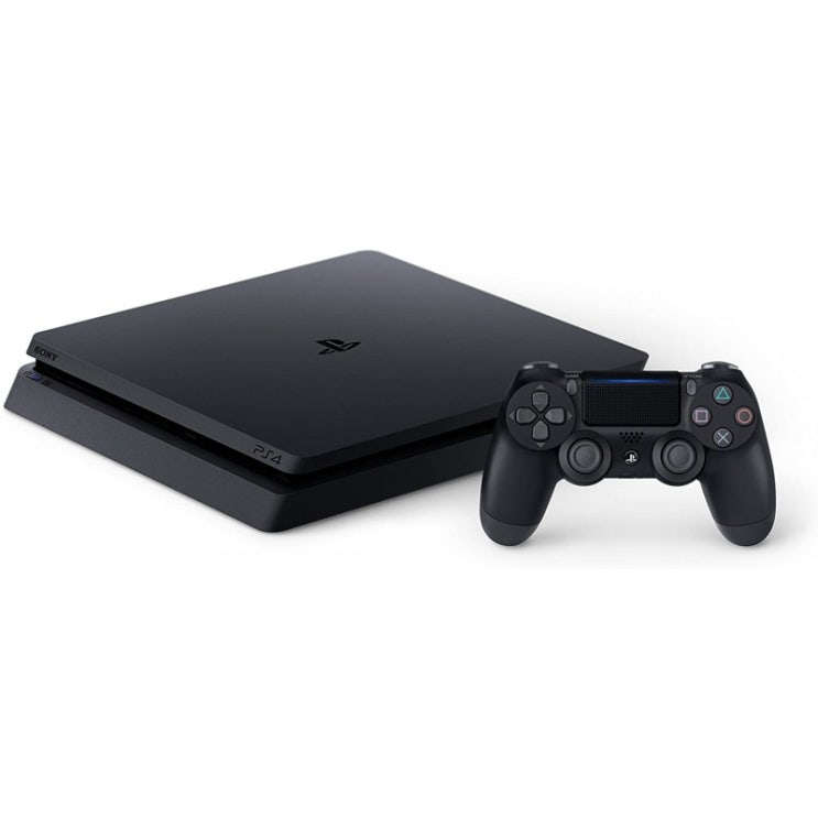 최근 많이 팔린 SONY PlayStation 4 Slim 1TB 콘솔 Light & Slim PS4 시스템 1TB 하드 드라이브 All Great Game TV Music & M