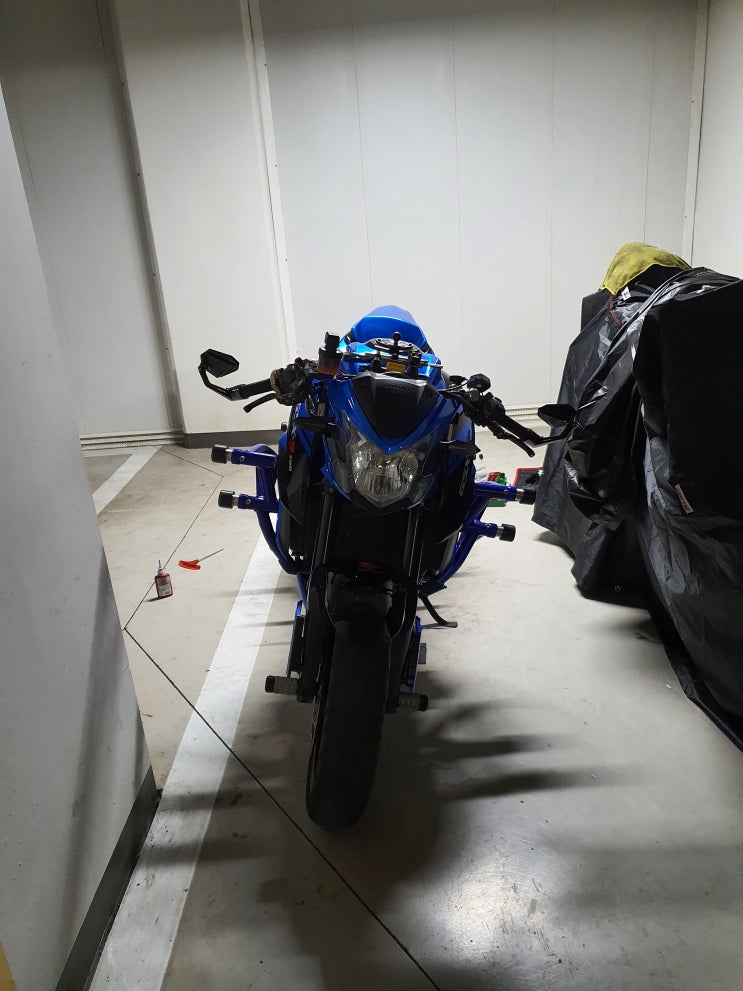  GSX-S750 2019 - 바엔드 미러 장착