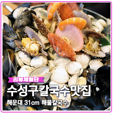 해운대 31cm해물칼국수 수성구 범물동 칼국수 맛집 인정!