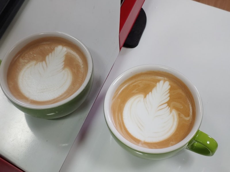 라떼아트 면하트 무결하트 만들기 Heart Latte Art /하트가 안되는 이유 : 네이버 블로그