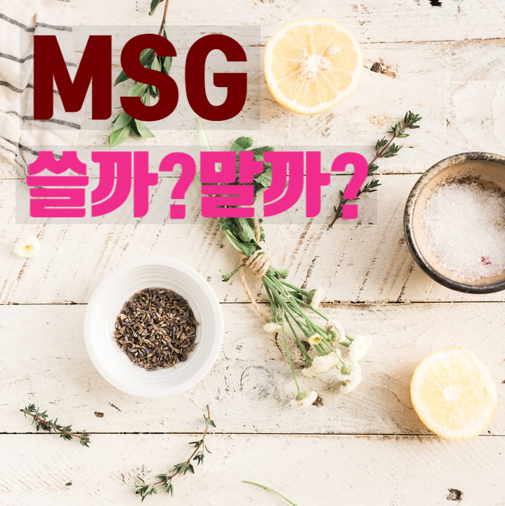  MSG 식품첨가물 조미료 유해성 글루탐산 일나트륨(monosodium glutamate) L 글루타민산나트륨