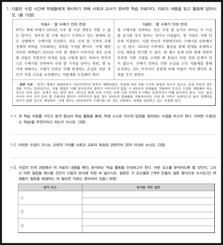 2002년도 일반사회 임용시험 모범답안(사회과교육론 부분) 2002년도 일반사회 임용시험 모범답안(사회과교육론 부분)