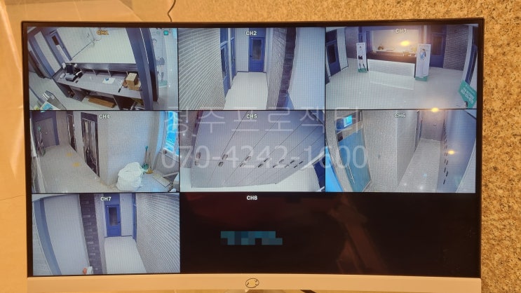  청주CCTV 시공사례- 주성JK스크린골프연습장