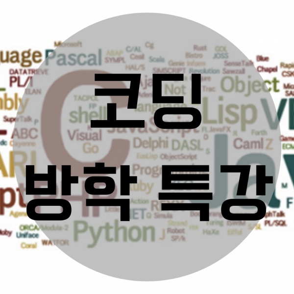  코딩방학특강 전공대비 확실하게 합시다!
