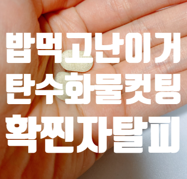  <다이어트 탄수화물 제거 밥먹고 난 이거 스트레스 타파 굶지마요>