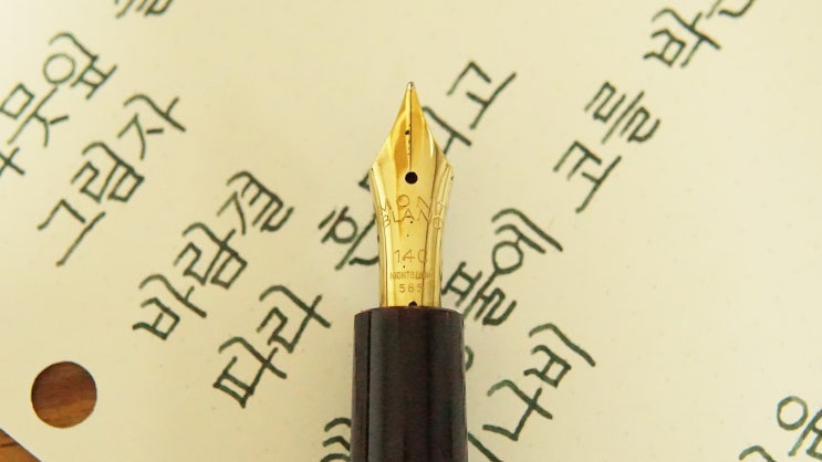  지상은 지금 그리움으로 자욱하다 (몽블랑 344 OF닙 1956년식)