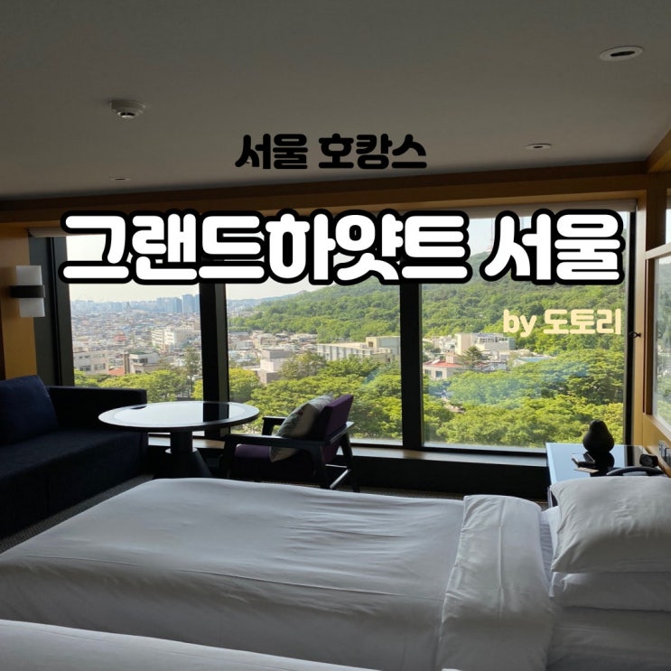  그랜드하얏트 서울 호캉스 남산뷰 스탠다드 트윈룸 후기