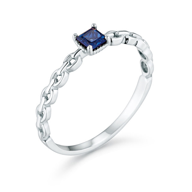 가성비 좋은 D102Fashion 14K 18K 체인 블루 사파이어 반지 좋아요 가성비 좋은 D102Fashion 14K 18K 체인 블루 사파이어 반지 좋아요