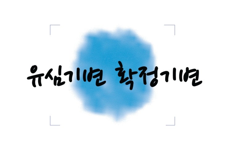  유심기변 및  확정기변