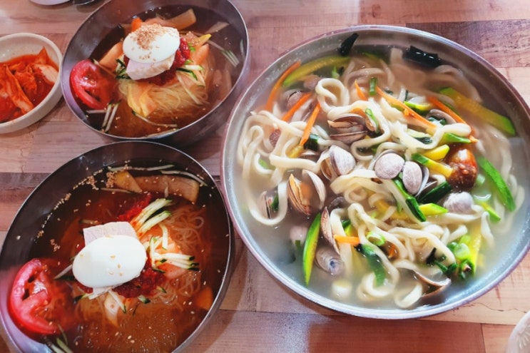 밀면 맛집 북한산 가야밀냉면 해물손칼국수