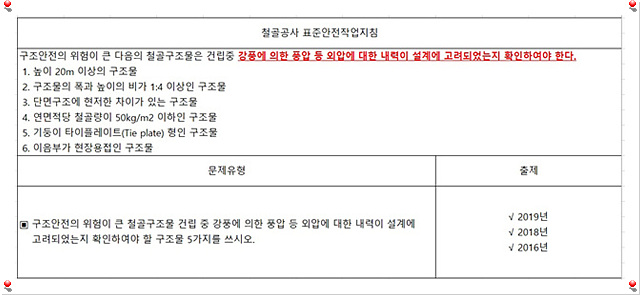 산업안전기사 필기 19년2회차 건설안전기술 산업안전기사 필기 19년2회차 건설안전기술
