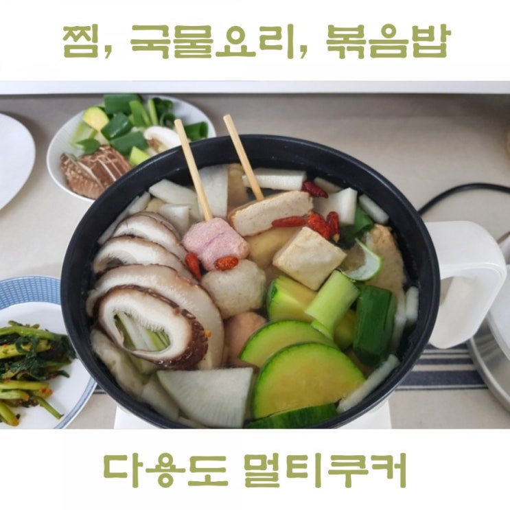  전기 라면포트 멀티쿠커 냄비로 어묵탕 만들어 봤어요.