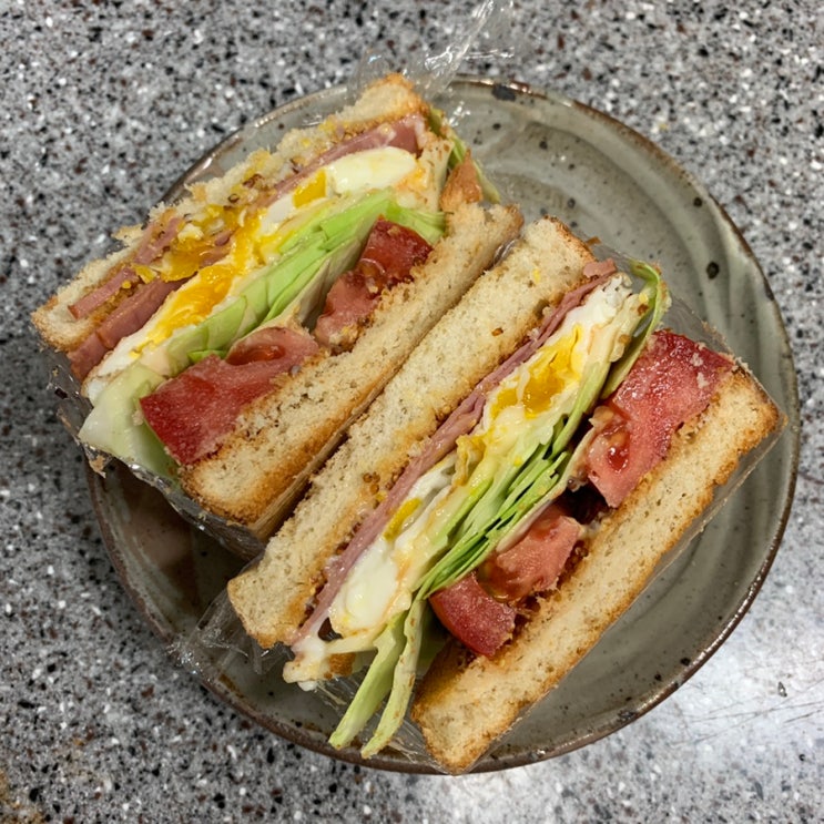 간단한 홀그레인 머스타드 샌드위치 만들기 : 바삭한 버전