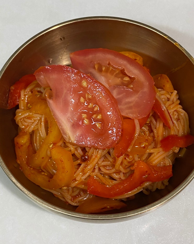  #오늘일기 매콤한 비빔국수 만들기