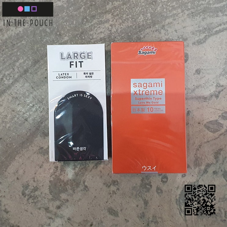  여름휴가 커플여행을 준비한다면 준비하세요 빅사이즈콘돔 바른생각 라지핏 / 사가미 러브미골드