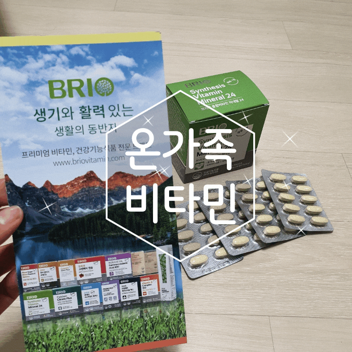 종합비타민 브리오 캐나다산 미네랄 24하나씩