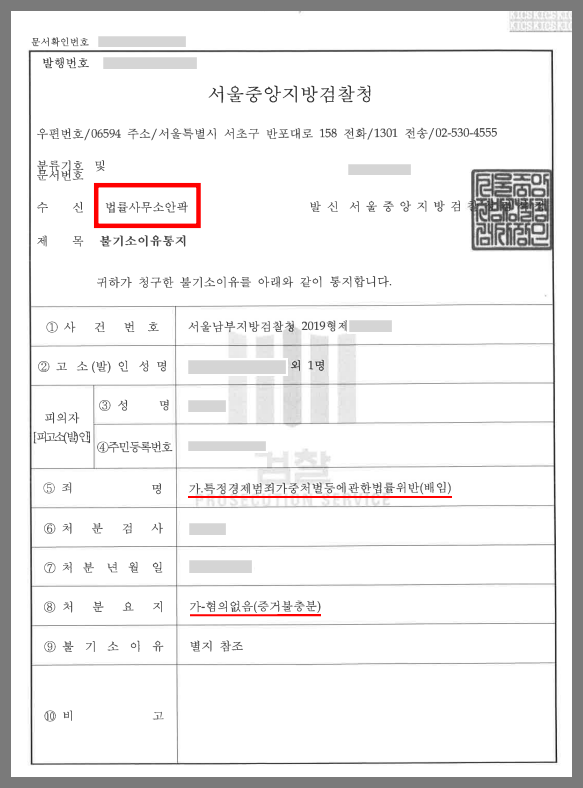  대표이사배임 피해금 86억 원 사건에서 혐의없음 처분 받은 사례