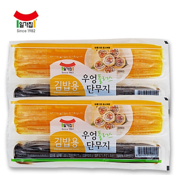 인기 급상승인 일가집 일미 김밥용 우엉 플러스 단무지 250g 2개, 단품 ···