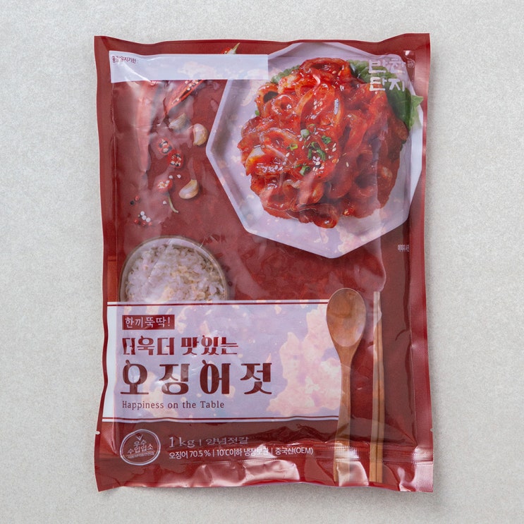 선호도 높은 반찬단지 오징어젓, 1kg, 1개 추천합니다