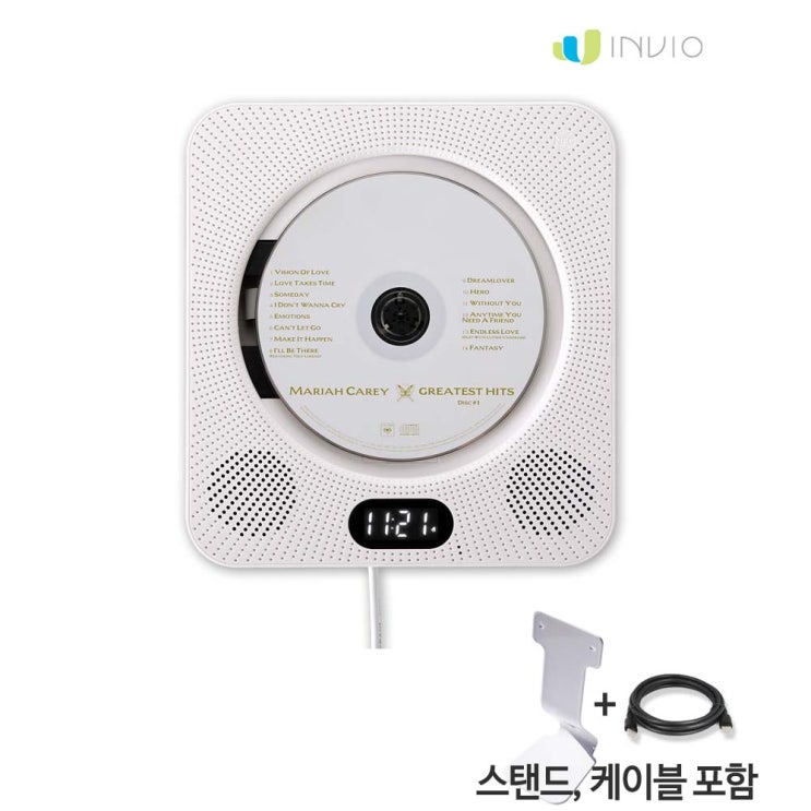 선택고민 해결 인비오 벽걸이용 WM-01BT DVD플레이어, 인비오WM-01BT+스탠드+MINI HDMI케이블 좋아요