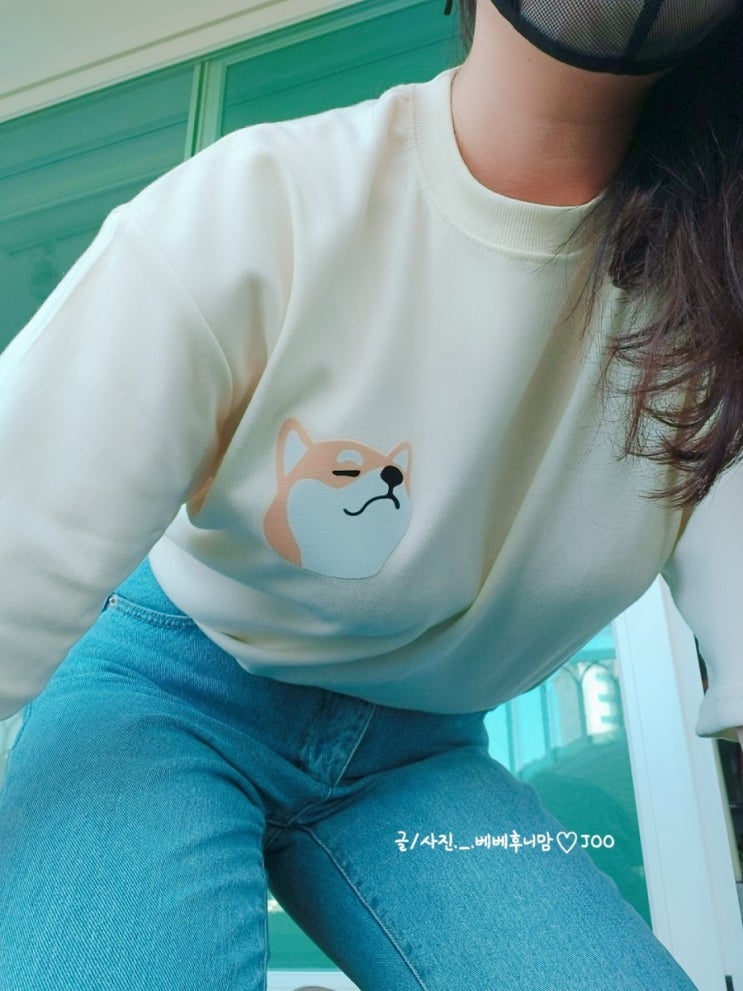  k.Moda 오버핏 미니 시바 반팔티 데일리반팔티로 강추!