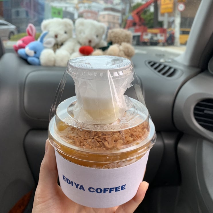 이디야 1인 빙수 망고요거트 포장 후기 이디야 1인 빙수 망고요거트 포장 후기