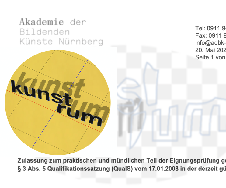  2021 2022 뉘른베르크 미대 독일미대 마패합격 보석 악세서리 디자인과 Nürnberg kunstakademie