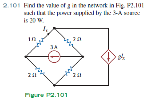  회로이론 Problems 2.101 KCL, KVL 응용문제