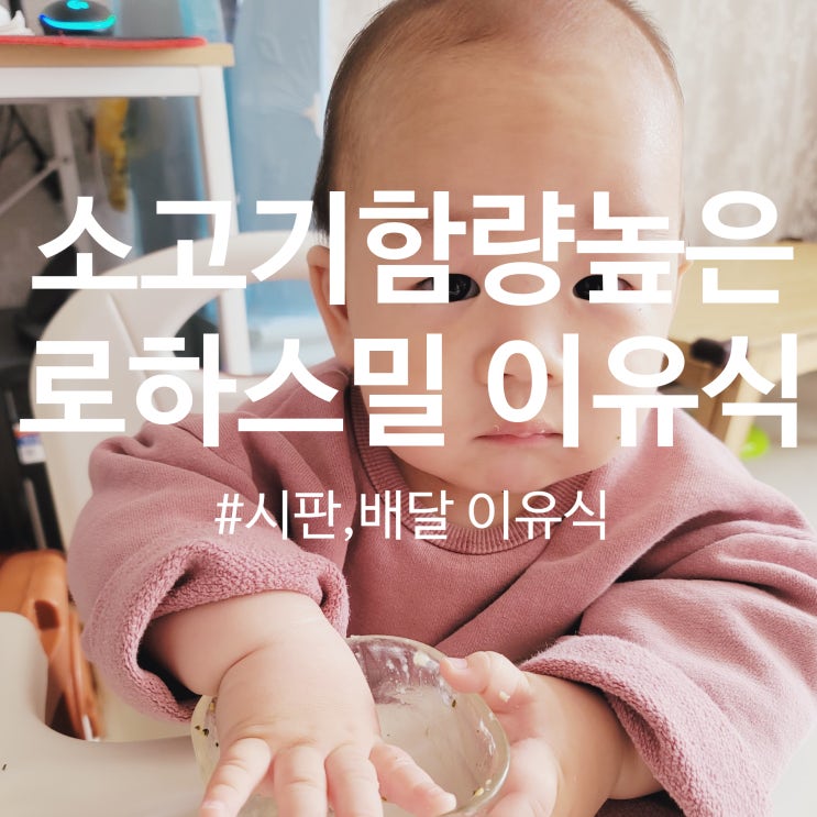  [11개월 아기 시판이유식] 소고기추가 필요없는 로하스밀 이유식