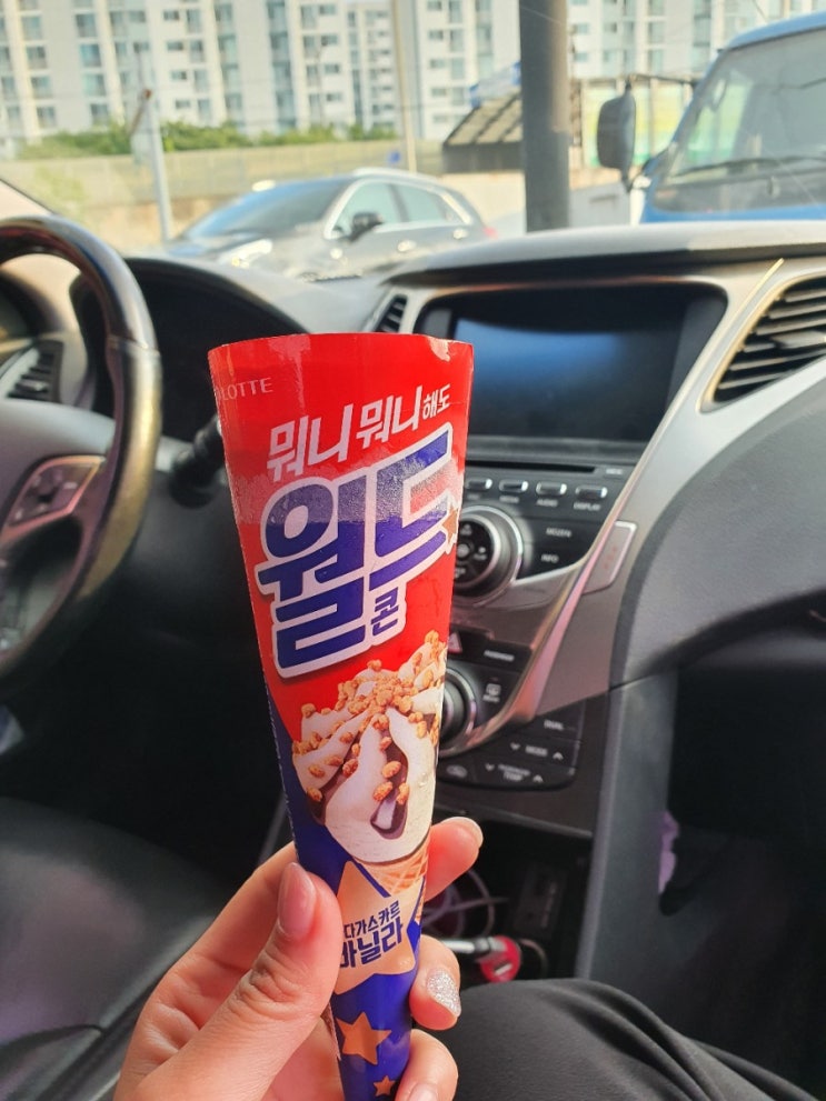  수영 끝나고 월드콘 꿀맛