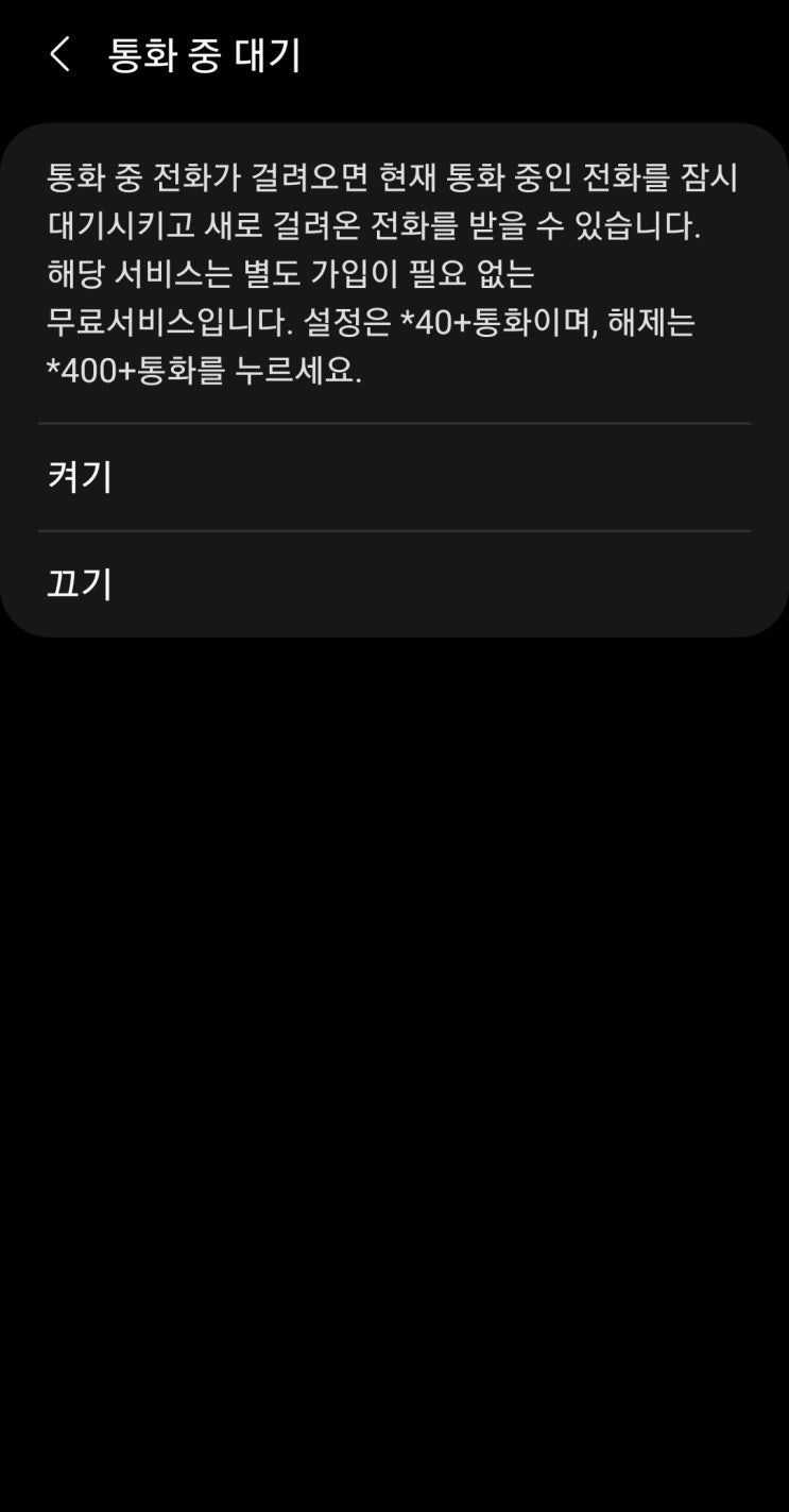  [일기 9일차] 통화 중 대기 서비스(통화 중 수신 서비스) 신청 방법 알아보기