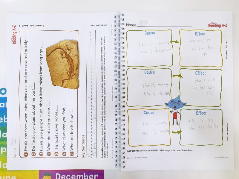 raz kids worksheets