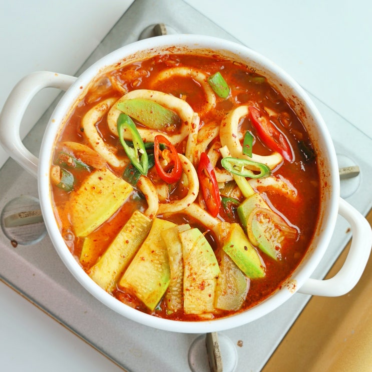  애호박요리 칼칼한 오징어 애호박찌개