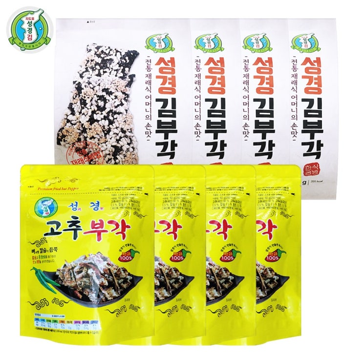 많이 찾는 예이니식품 지도표 성경 김부각70g 4개+고추부각60g 4개 (총8개), 1세트 좋아요 많이 찾는 예이니식품 지도표 성경 김부각70g 4개+고추부각60g 4개 (총8개), 1세트 좋아요