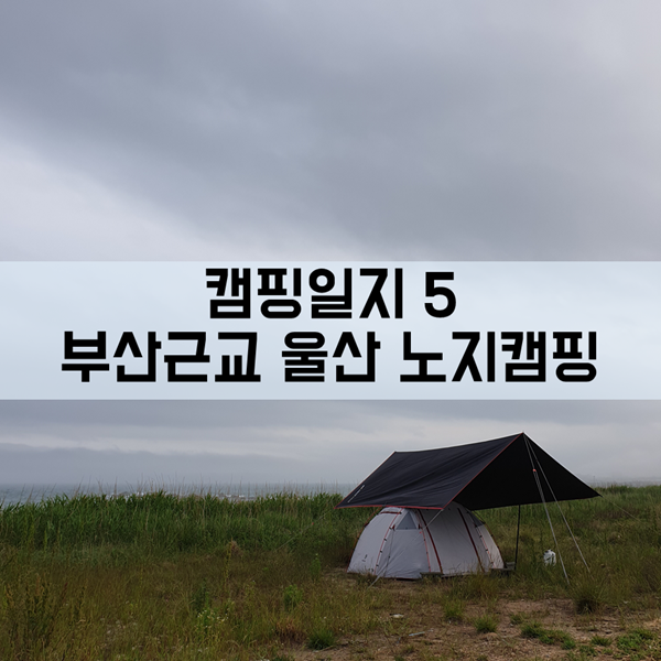  울산 노지캠핑, 캠핑 일지 5 - 부산근교 노지캠핑 텐트 안에서 불멍화로대 쓰기