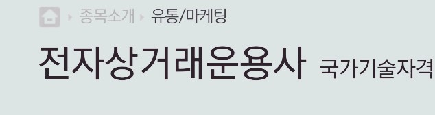 전자상거래관리사(1급 2급) 필기 실기/운용사 시험일정 원서접수 과목 등