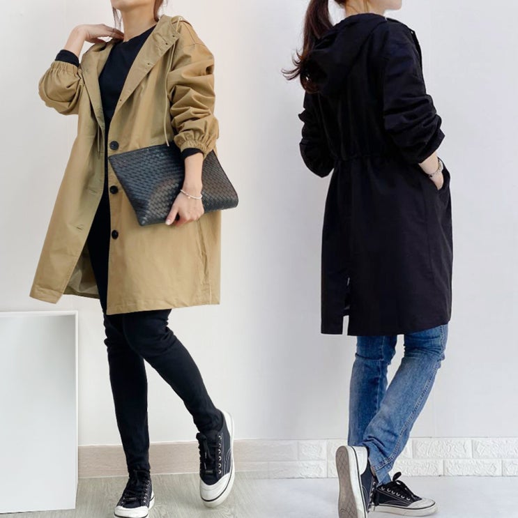 인기 많은 와이제이 당일 발송 데일리 후드 트렌치코트 2컬러 오버핏 여성야상 여성자켓 YJK128 좋아요 인기 많은 와이제이 당일 발송 데일리 후드 트렌치코트 2컬러 오버핏 여성야상 여성자켓 YJK128 좋아요