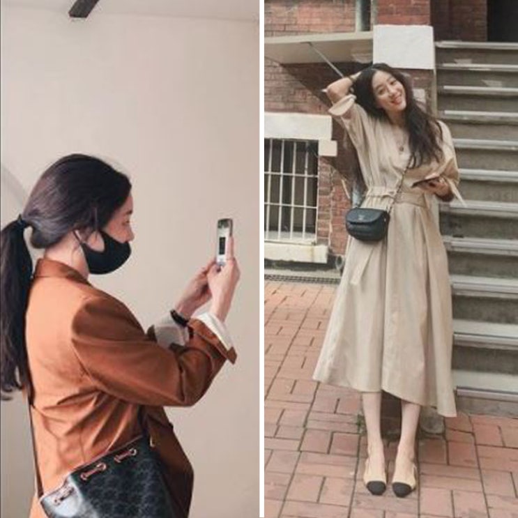 정려원 패션 셀린느 트리오페 샤넬 가브리엘 백팩 르메르 여자 명품 가방
