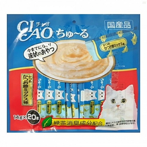 최근 인기있는 이나바챠오츄르 가다랑어+가쓰오부시믹스14g*20개입 고양이간식 추천해요