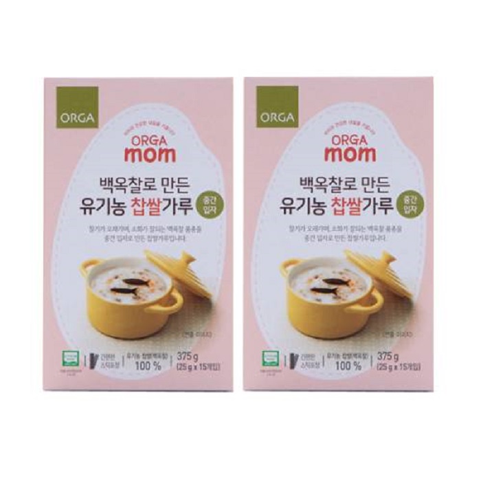 인기 급상승인 올가 백옥찰로 만든 유기농 이유식용 찹쌀가루 중기 375g, 2개입 ··· 인기 급상승인 올가 백옥찰로 만든 유기농 이유식용 찹쌀가루 중기 375g, 2개입 ···