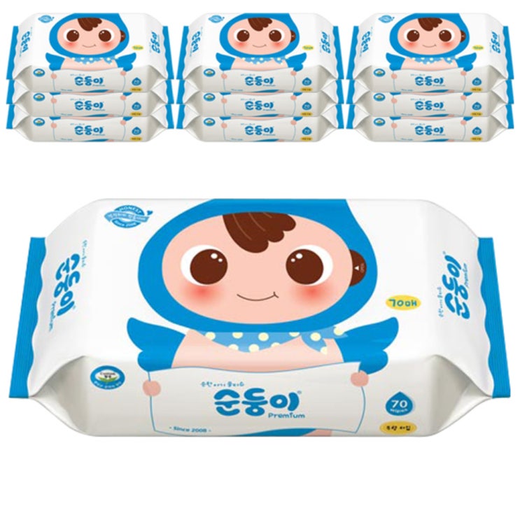 잘나가는 순둥이 프리미엄 무향 플레인 아기 물티슈 리필형, 10팩 ··· 잘나가는 순둥이 프리미엄 무향 플레인 아기 물티슈 리필형, 10팩 ···