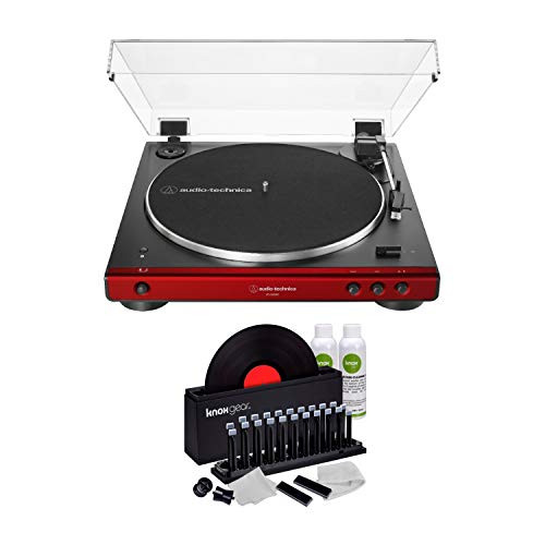 가성비 좋은 Audio-Technica AT-LP60XBT Bluetooth Fully Automatic Stereo Turntable Red with Knox Gear Vinyl 가성비 좋은 Audio-Technica AT-LP60XBT Bluetooth Fully Automatic Stereo Turntable Red with Knox Gear Vinyl